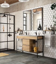 Banyo-Duvar-Rafı,-Banyo-Düzenleyici-Organizer-,-Ahşap-&-Metal-Banyo-Duvar-Rafı-1