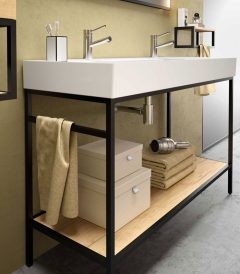 Banyo-Duvar-Rafı,-Banyo-Düzenleyici-Organizer-,-Ahşap-&-Metal-Banyo-Duvar-Rafı-3
