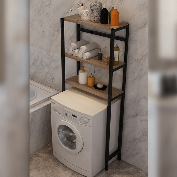 Çamaşır-Makinesi-Üstü-Düzenleyici-Raf,-Çok-Amaçlı-Banyo-Rafı