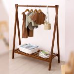 Ceviz Ahşap Ayaklı Elbise Askısı, Bebek ve Çocuk Askılığı, Çok Amaçlı Dolap ve Konfeksiyon Askılık - Görsel 2