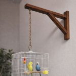 Ceviz Ahşap Raf Ayağı, Saksı Kafes Askısı, Vernikli Dayanıklı Raf Ayağı - Görsel 3