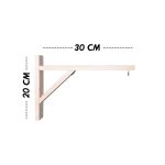 Ceviz Ahşap Raf Ayağı, Saksı Kafes Askısı, Vernikli Dayanıklı Raf Ayağı - Görsel 4