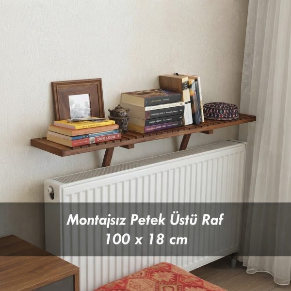 Montajsız Petek Üstü Uçan Raf Dresuar-100x18