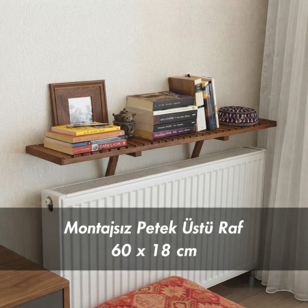 Montajsız Petek Üstü Uçan Raf Dresuar-60x18